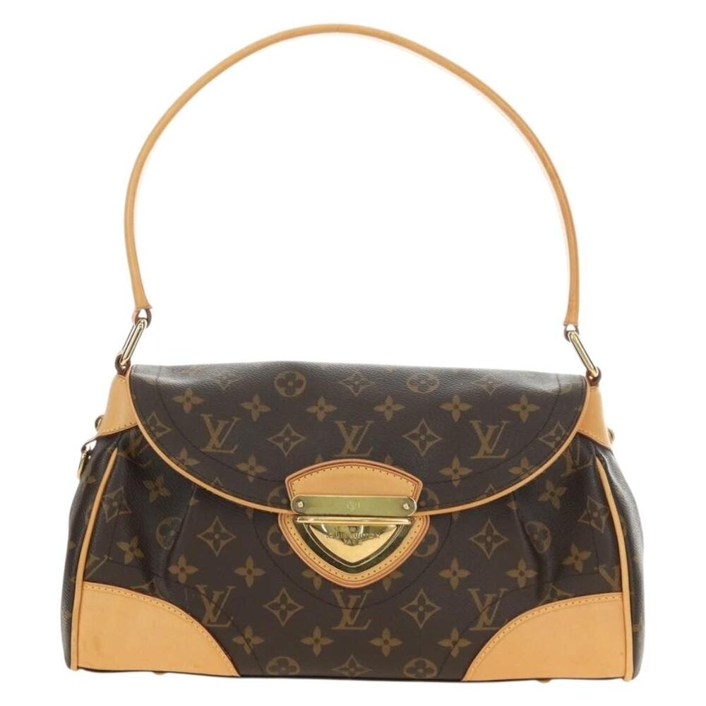 Louis Vuitton Monogram Beverly MM Shoulder Bag Brown